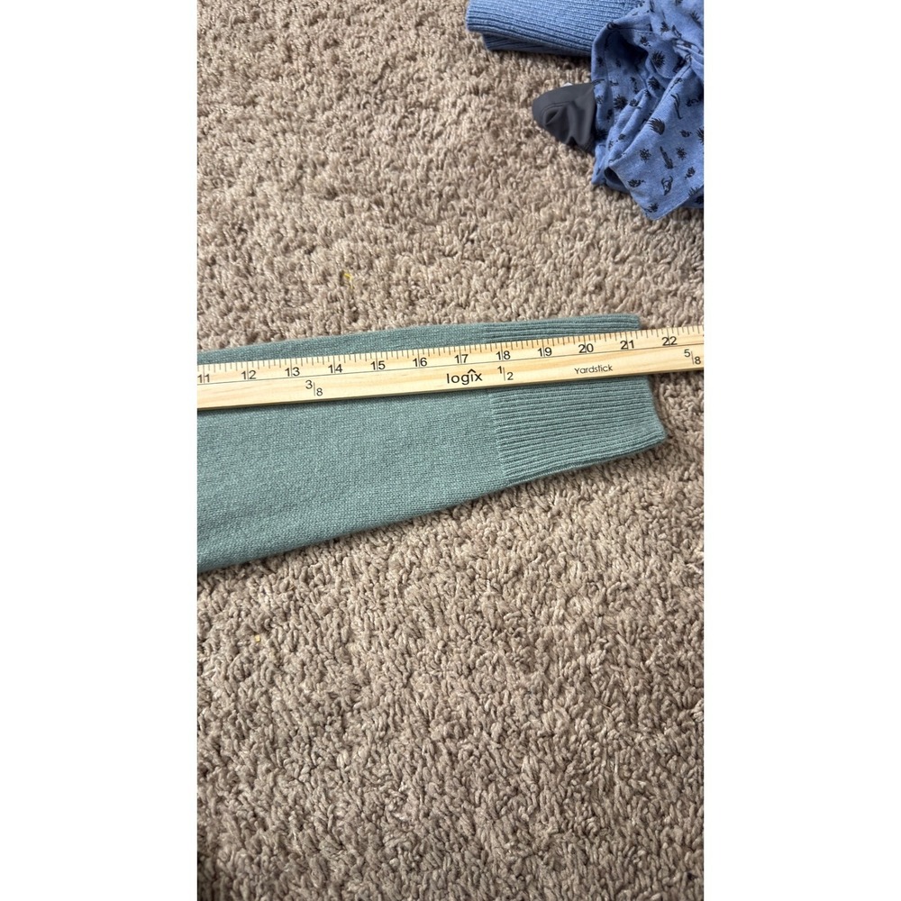 Quince Mongolian Cashmere Boatneck Sweater Sea Spray Green Small NWOT - Picture 5 of 10